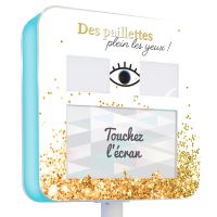 Magnet face avant borne Selfie Motif Paillettes