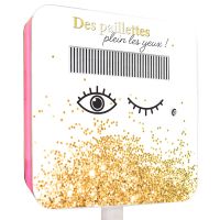 Magnet face arrière Selfie motif Paillettes