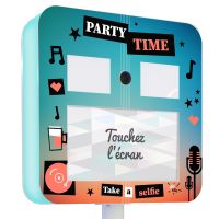 Magnet face avant borne Selfie Motif PARTY TIME