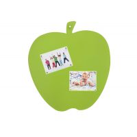 Lot de 4 plaques magnétiques forme de pomme vert 