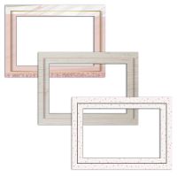 Lot 3 cadres magnétiques rose gold photo 10 x 15 cm